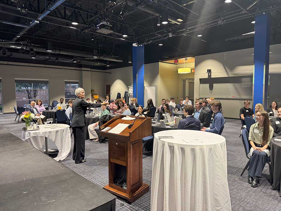 Event offers students valuable training in professional dining and presentation skills